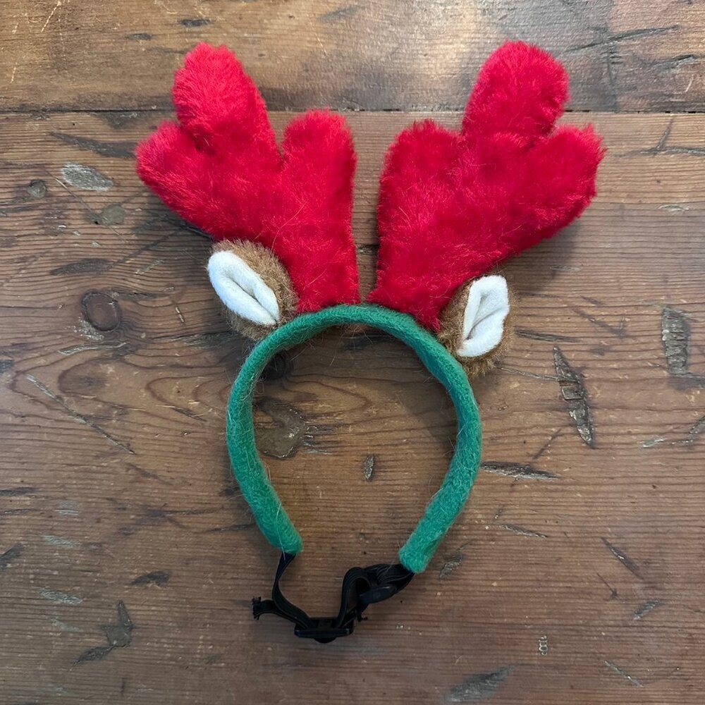 Zippy Paws Cat or Dog Pet-Sized Reindeer Ears NWOT